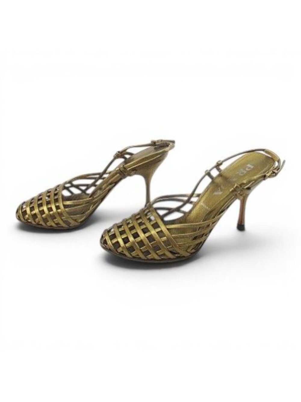 Prada Sandals Knitted Gold - Picture 2 of 9